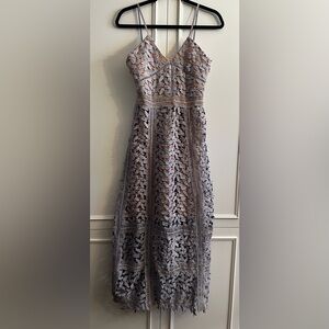 Flower cutout tank dress